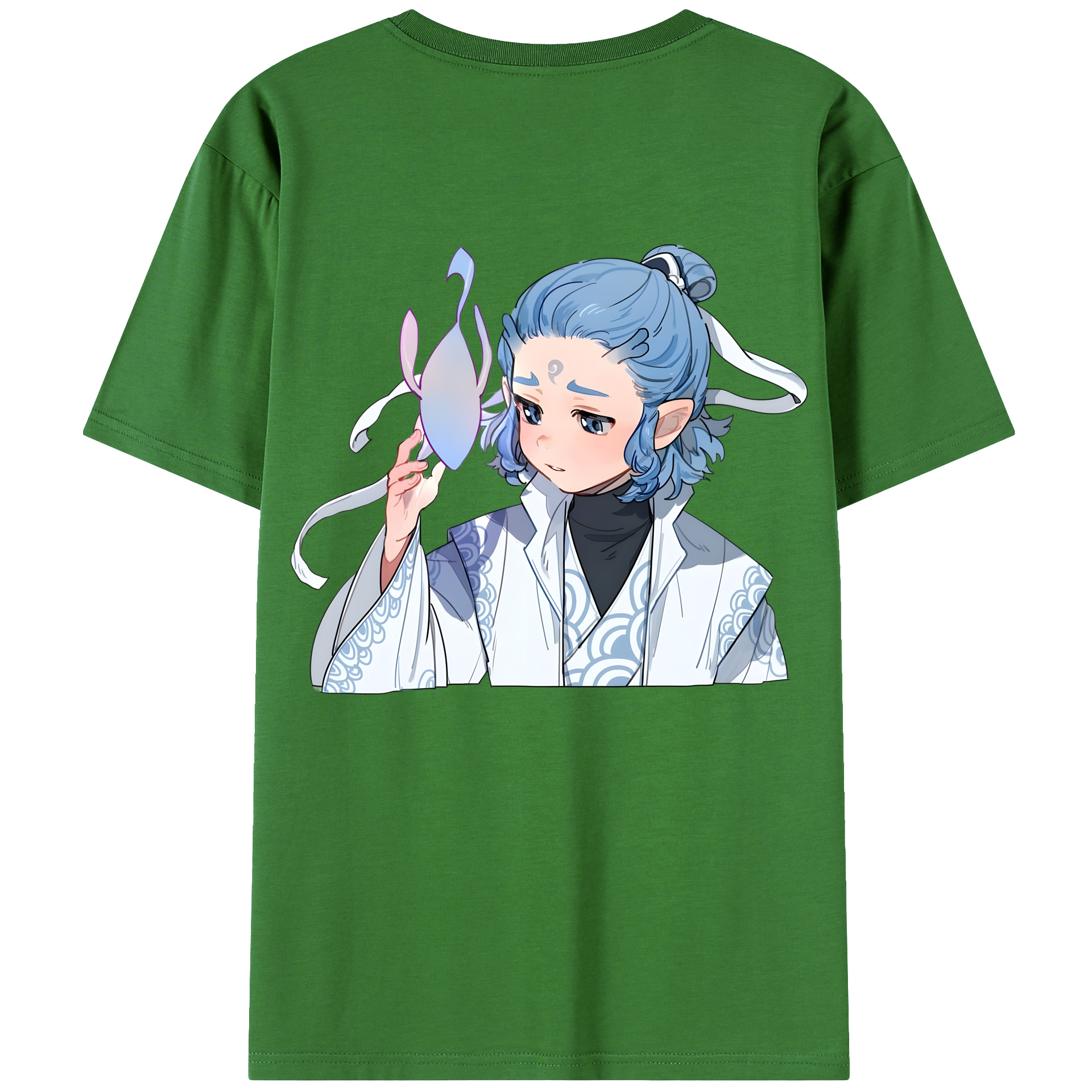 （画像用） Ne Zha 2 ナタ 魔童の大暴れ レディース半袖Tシャツ(バックプリント)